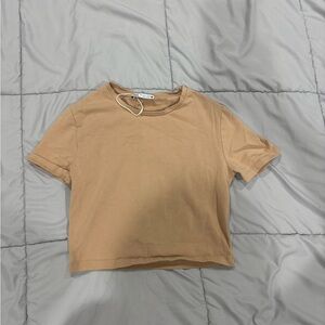 Zara Tan Crop Top